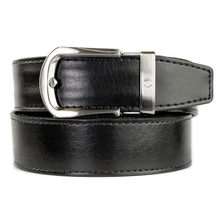 Nexbelt Women's Frances Sleek Ebony Genuine Leather Belt