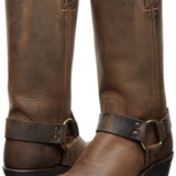 The Frye Company Womens Tan Harness 12R Size 11 Oiled Leather Boots