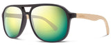 Abaco Men's Pitbull Matte Black/Citrus Mirror Polarized Sunglasses