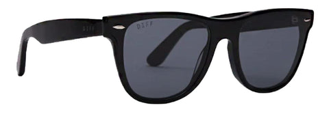 DIFF Eyewear Women's Kota Black + Grey Lens Sunglasses