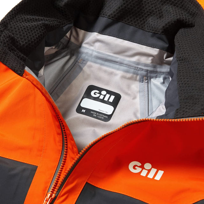 Gill Men's Race Fusion Size Medium Tango/Graphite Jacket