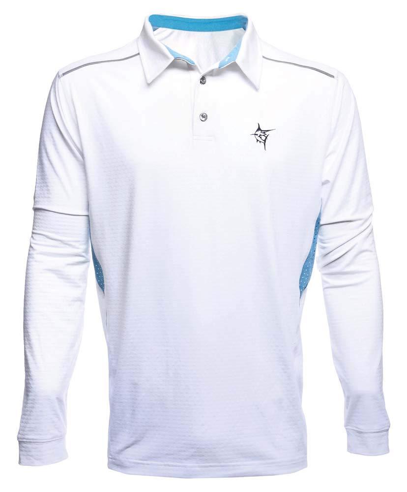 White Water Burgee Print Polo Breathable Short Sleeve Shirt - Sports by Sager