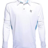 White Water Burgee Print Polo Breathable Short Sleeve Shirt - Sports by Sager