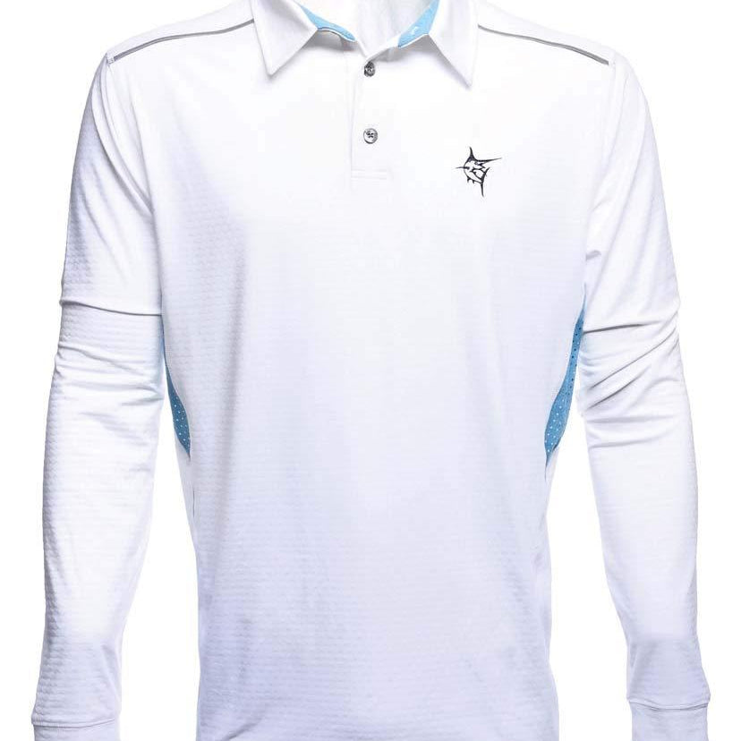 White Water Burgee Print Polo Breathable Short Sleeve Shirt