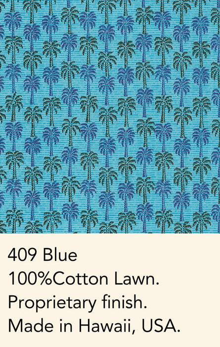 Tori Richard Thousand Palms Blue Medium Short Sleeve Hawaiian Shirt
