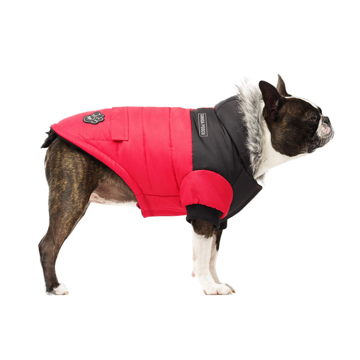 Canada Pooch True North Parka Size 12 Red Insulated Dog Coat