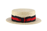 Scala Men's Dress Straw Gondola Laichow Braid Boater Hat