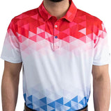 Yatta Golf Mens Standout Performance Short Sleeve Golf Polo Shirt