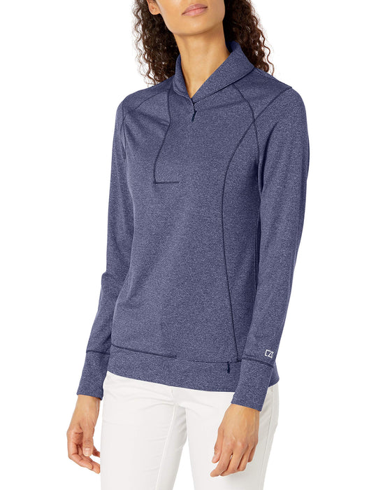 Cutter & Buck Women's Shoreline Half Zip Long Sleeve Pullover