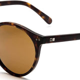 Otis Eyewear Omar Matte Dark Tort Brown Polarized Mineral Lens Sunglasses