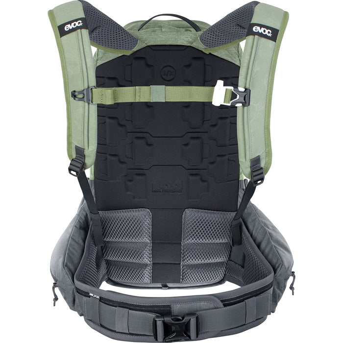 Evoc FR Trail Pro 16 Protector Light Olive/Carbon Grey 16L Backpack SM