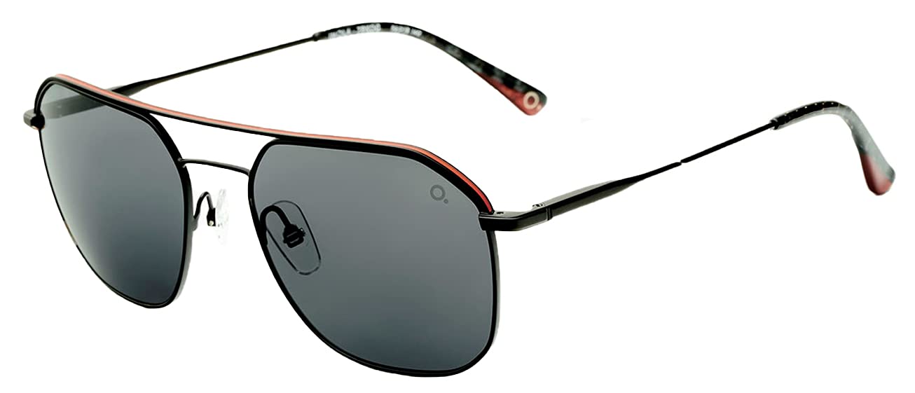 Etnia Barcelona Imola Black Orange With Grey Polarized Lens Sunglasses