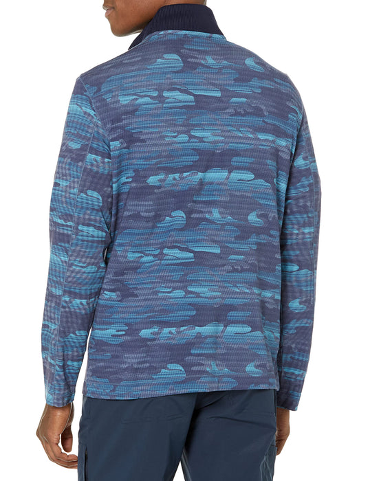 Robert Graham Men's Street Circuit Knit XX-Large Blue 1/4 Zip Pullover Shirt