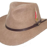 Scala Men's Dakota Crushable Wool Felt Outback Hat