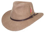 Scala Men's Dakota Crushable Wool Felt Outback Hat