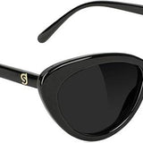 Glassy Selina Cateye Premium Polarized Sunglasses with Glare Reducing Lenses, 100% UV Protected