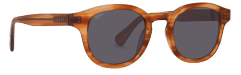 DIFF Eyewear Unisex Arlo Golden Harvest + Grey Polarized Lens Sunglasses