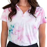Yatta Golf Womens Standout Performance Short Sleeve Golf Polo Shirt