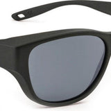 Jonathan Paul Fitovers Trendsetter Satin Black Polarized Gray Sunglasses