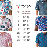 Yatta Golf Mens Standout Performance Short Sleeve Golf Polo Shirt