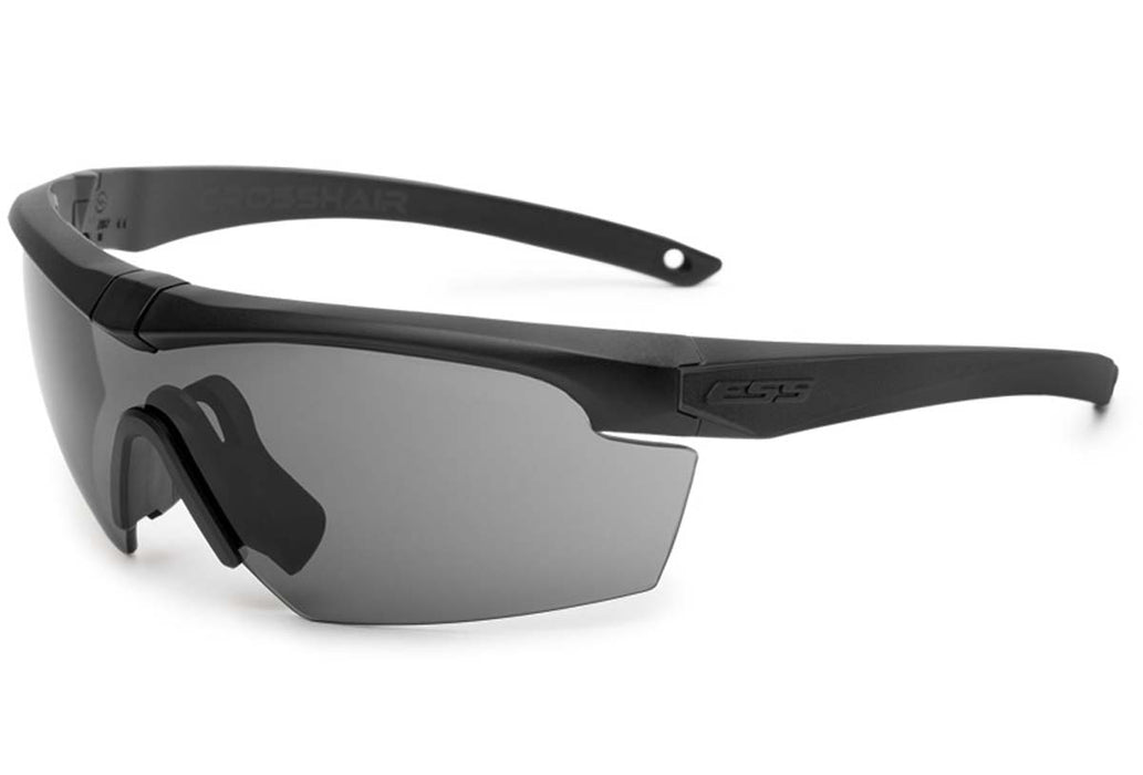 ESS Sunglasses Crosshair 3LS Black with Smoke Gray & Clear Lens