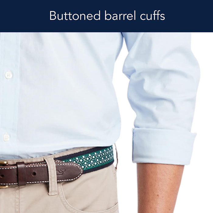 Vineyard Vines Men's Classic Fit Stretch Poplin Solid Cotton Button-Down Shirt