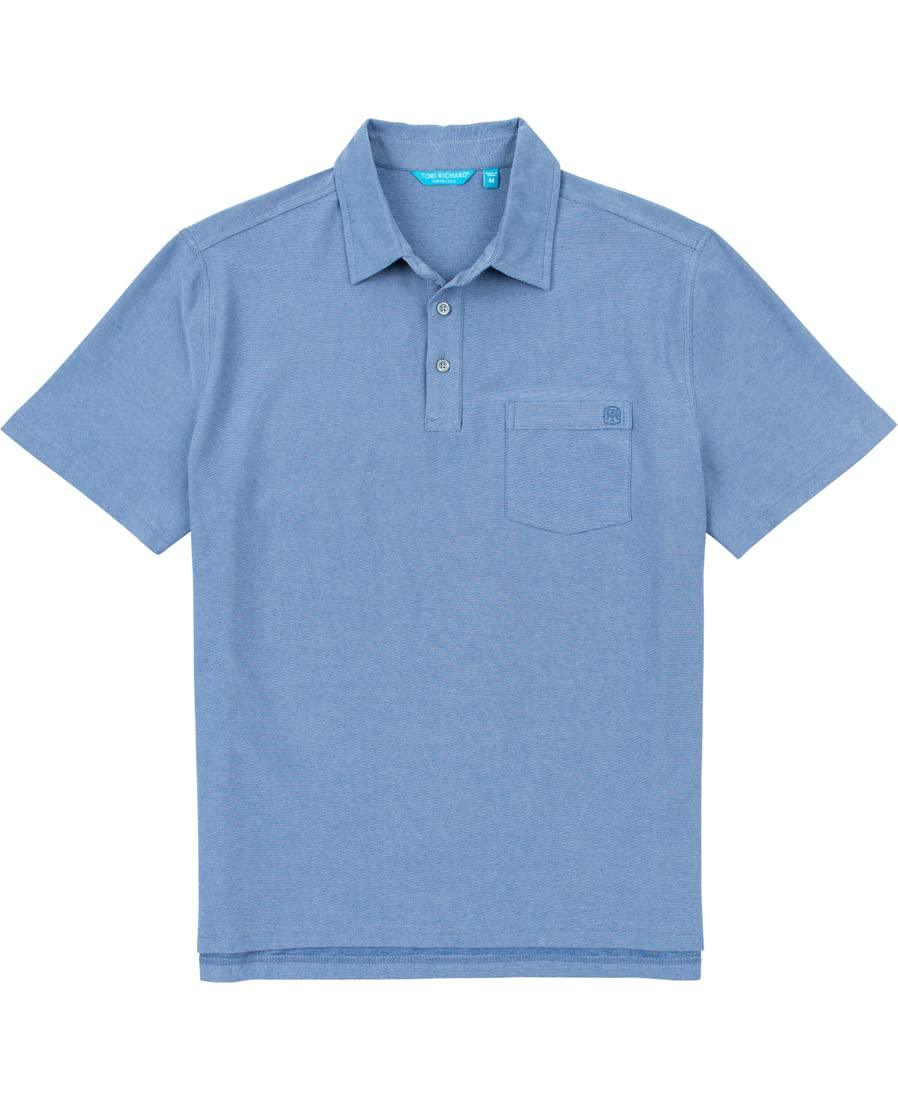 Tori Richard Men's Passport Hibiscus Medium Short Sleeve Polo Golf Shirt - Sports by Sager