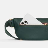 Hammitt Women's Grove Green/Brushed Gold Charles Crossbody Leather Belt Bag