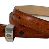 Ranger Belt - Caiman Crocodile Skin - Brown
