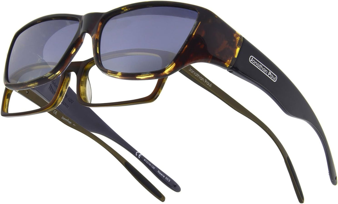 Jonathan Paul Fitovers Large Neera Tortoise Ploarvue Grey Sunglasses