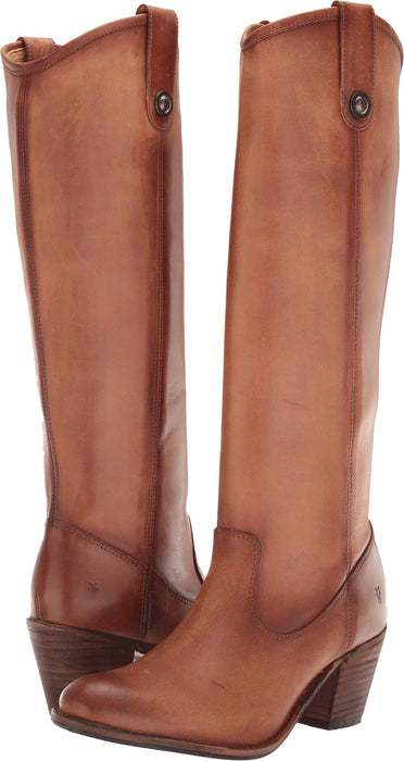 The Frye Company Womens Jackie Button Tall Oiled Leather Boots