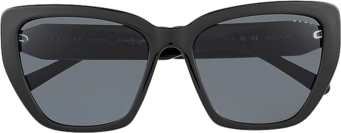Radley London Women's 6501 Black Designer Oversized Cat Eye Sunglasses