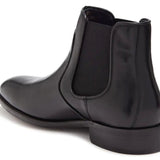 Johnston & Murphy Men's Stockton Size 10 Black Full Grain Chelsea Boots