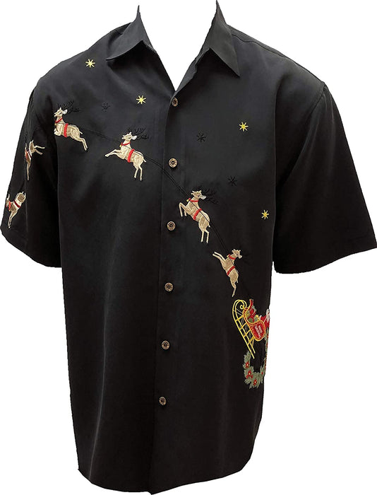 Bamboo Cay Men's Flying Santa Tropical Shirt