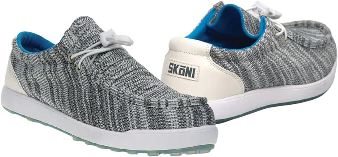 SKONI Men's Slip-On  Lightweight Moc Toe Golf Shoe