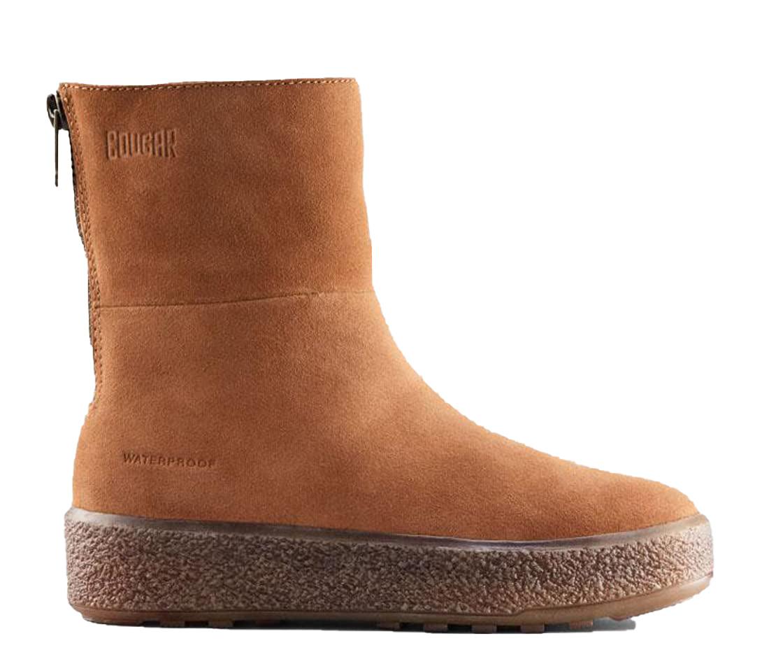 Cougar Women's Button Oak Suede Size 7 Narrow Lambswool Waterproof Mid Boot - Sports by Sager
