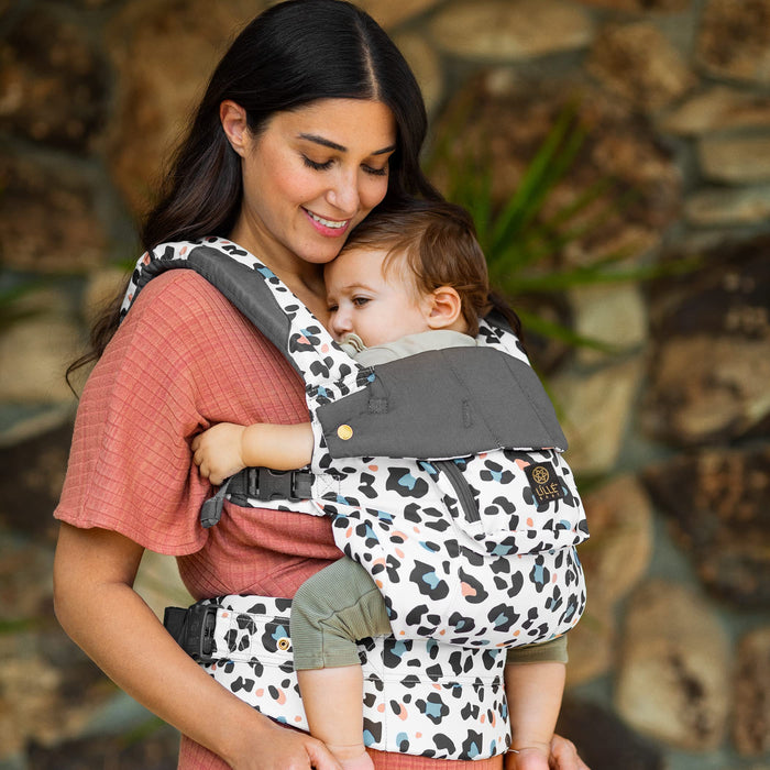 LLLbaby Complete 6-in-1 Luxe Ergonomic Baby Carrier Newborn to Toddler - with Lumbar Support - for Children 7-45 Pounds - 360 Degree Baby Wearing - Inward and Outward Facing