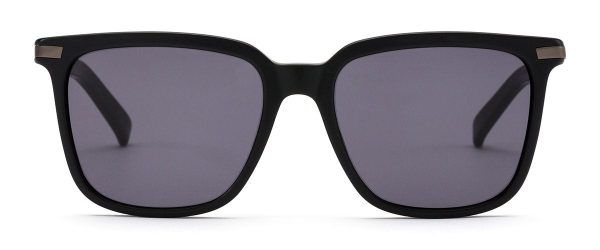 Otis Eyewear Crossroads Matte Black Grey Polarized Mineral Lens Sunglasses