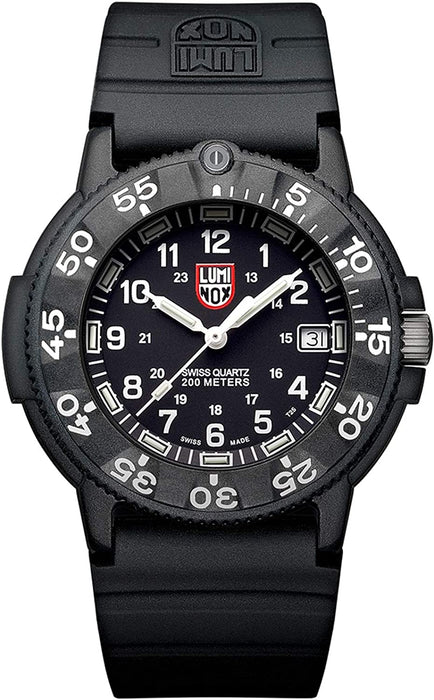 Luminox Men's Navy Seal 3000 EVO Series 43mm Analog Black Old Radium Dive Watch