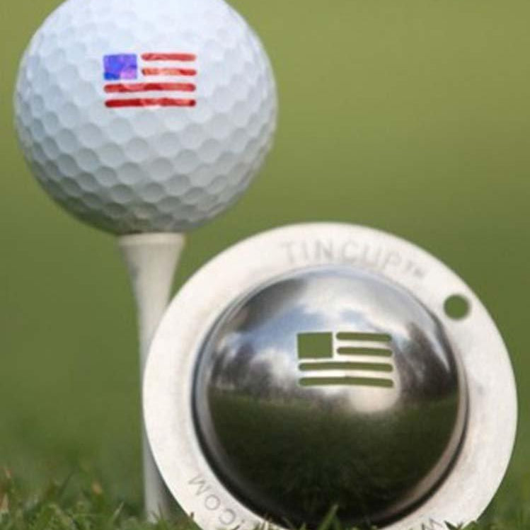 Tin Cup Golf Ball Custom Marker Alignment Tool