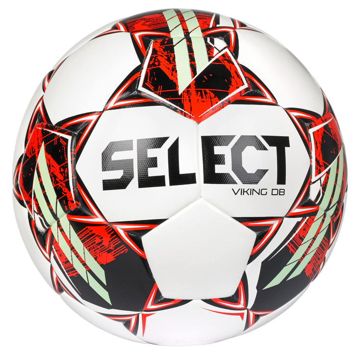 Select Viking DB V22 Soccer Ball White/Red/Green Size 5 NFHS,NCAA,IMS Approved