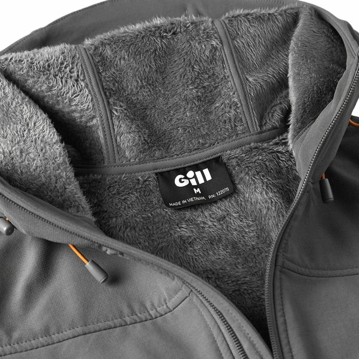 Gill Men's Rock Medium Ash/Ochre Thermal Hooded Softshell Jacket