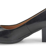 Comfortiva Women's Amora Leather Slip Resistant Pump Dress Shoes