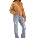 Kimes Ranch Women's Jennifer Sugar Fade 4W x 34L Flare Hem Blue Jeans