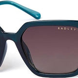Radley London Women's 6506 Verdigris Turquoise Oversized Square Sunglasses