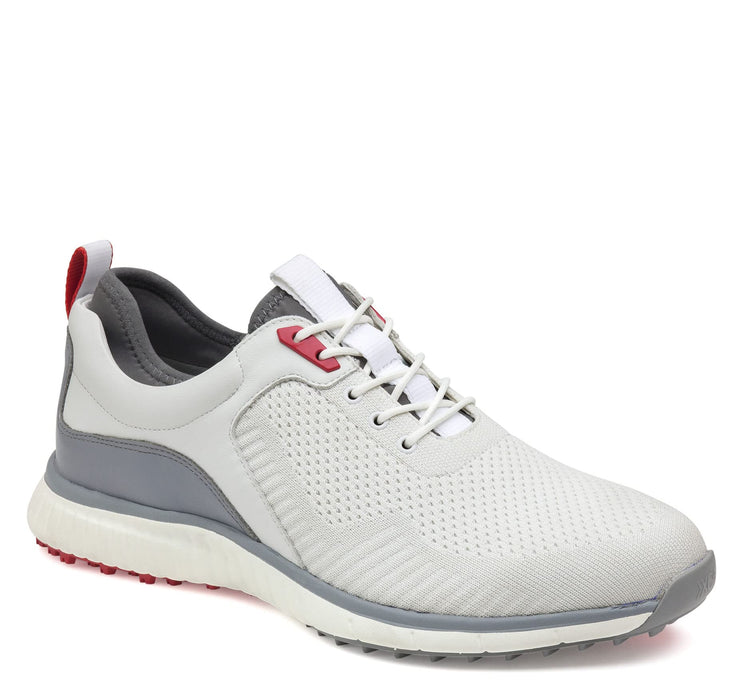Johnston & Murphy Men's XC4 H2-Sport Hybrid Size 9.5 White Knit Grey Golf Shoes