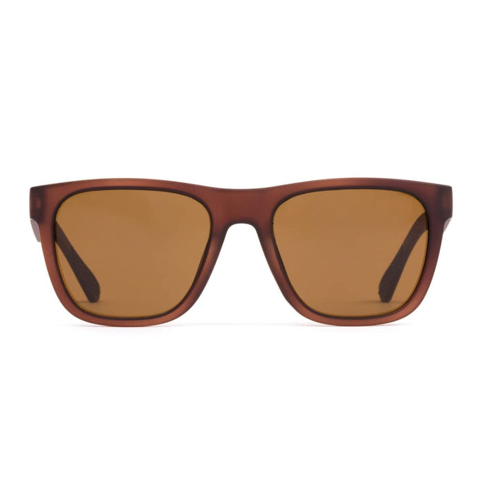 Otis Eyewear Strike Matte Espresso Brown Polarized Mineral Lens Sunglasses