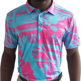 Yatta Golf Mens Standout Performance Short Sleeve Golf Polo Shirt