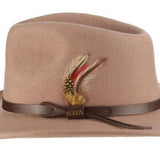Scala Men's Dakota Crushable Wool Felt Outback Hat