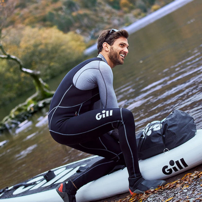 GILL Mens Dynamic Long John Sleeveless 3mm Neoprene Wetsuit Thermal Water Sports Paddle Board SUP Kayaking Swimming Surfing